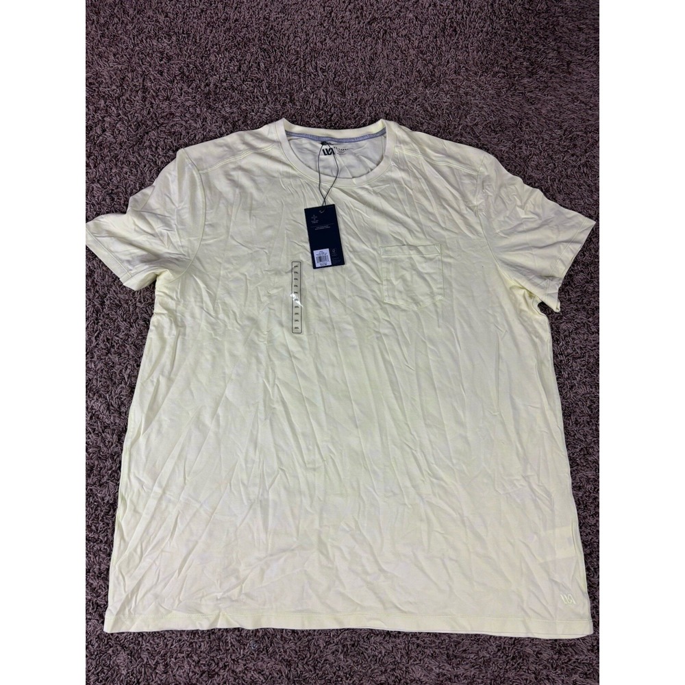 VRST Washed Pocket Tee Men's S 2XL Lo Vis Yellow T-Shirt MAX100354